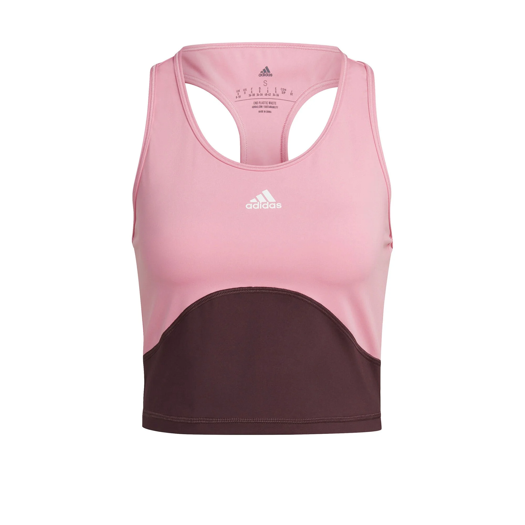 ADIDAS High Intensity Cropped Canottiera Donna - Rosa 1 ADIDAS High Intensity Cropped Canottiera Donna - Rosa