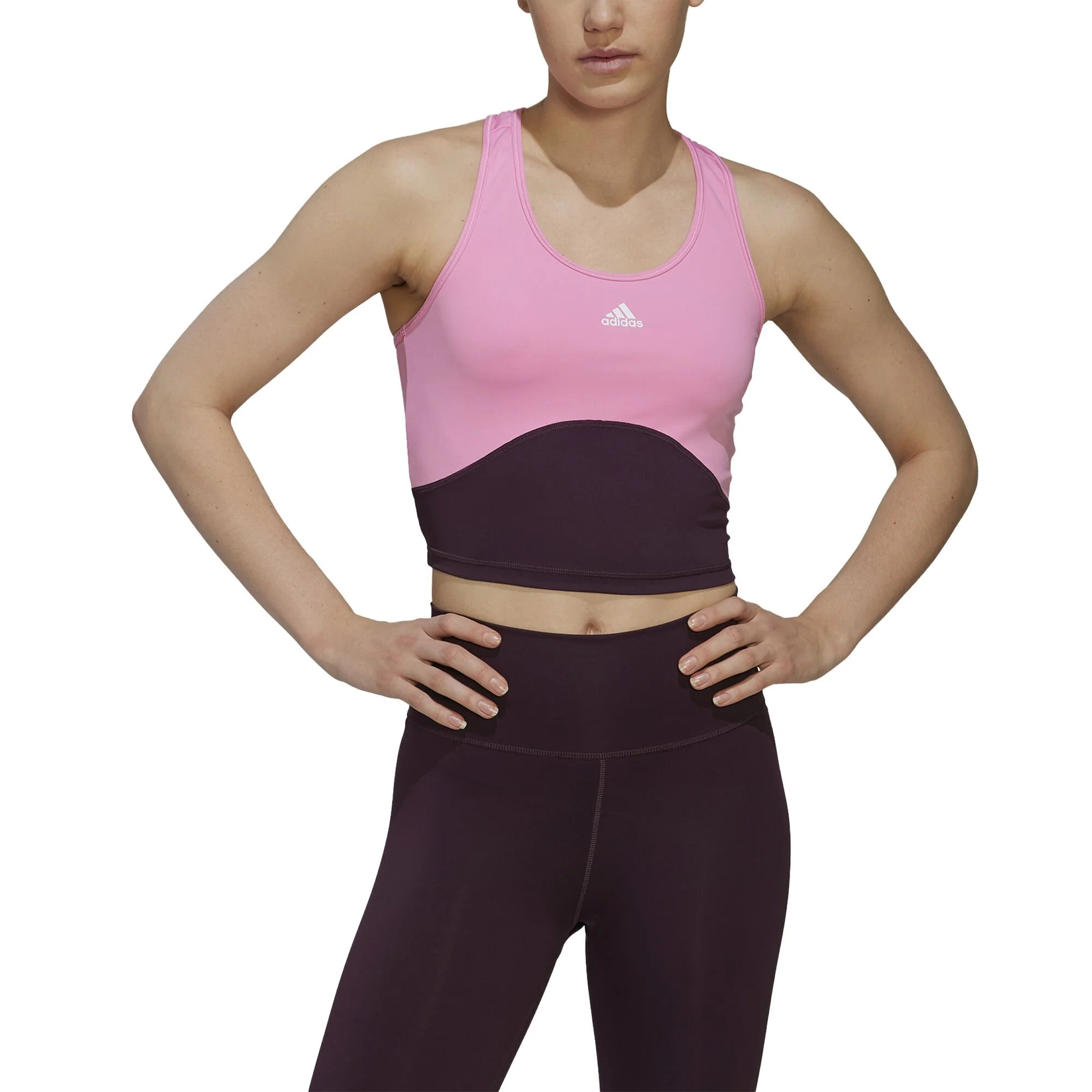 ADIDAS High Intensity Cropped Canottiera Donna - Rosa 4 ADIDAS High Intensity Cropped Canottiera Donna - Rosa - immagine 4