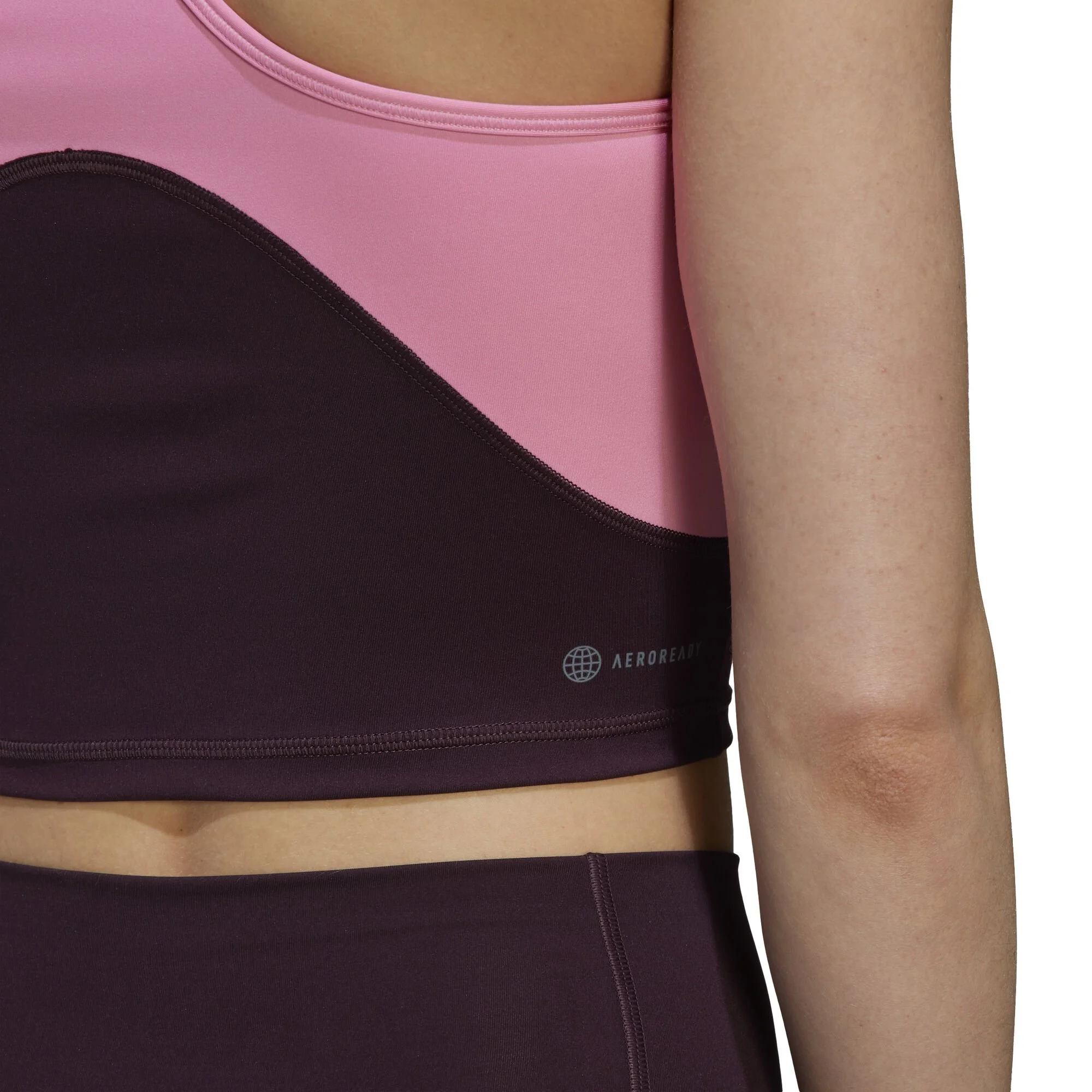 ADIDAS High Intensity Cropped Canottiera Donna - Rosa 6 ADIDAS High Intensity Cropped Canottiera Donna - Rosa - immagine 6