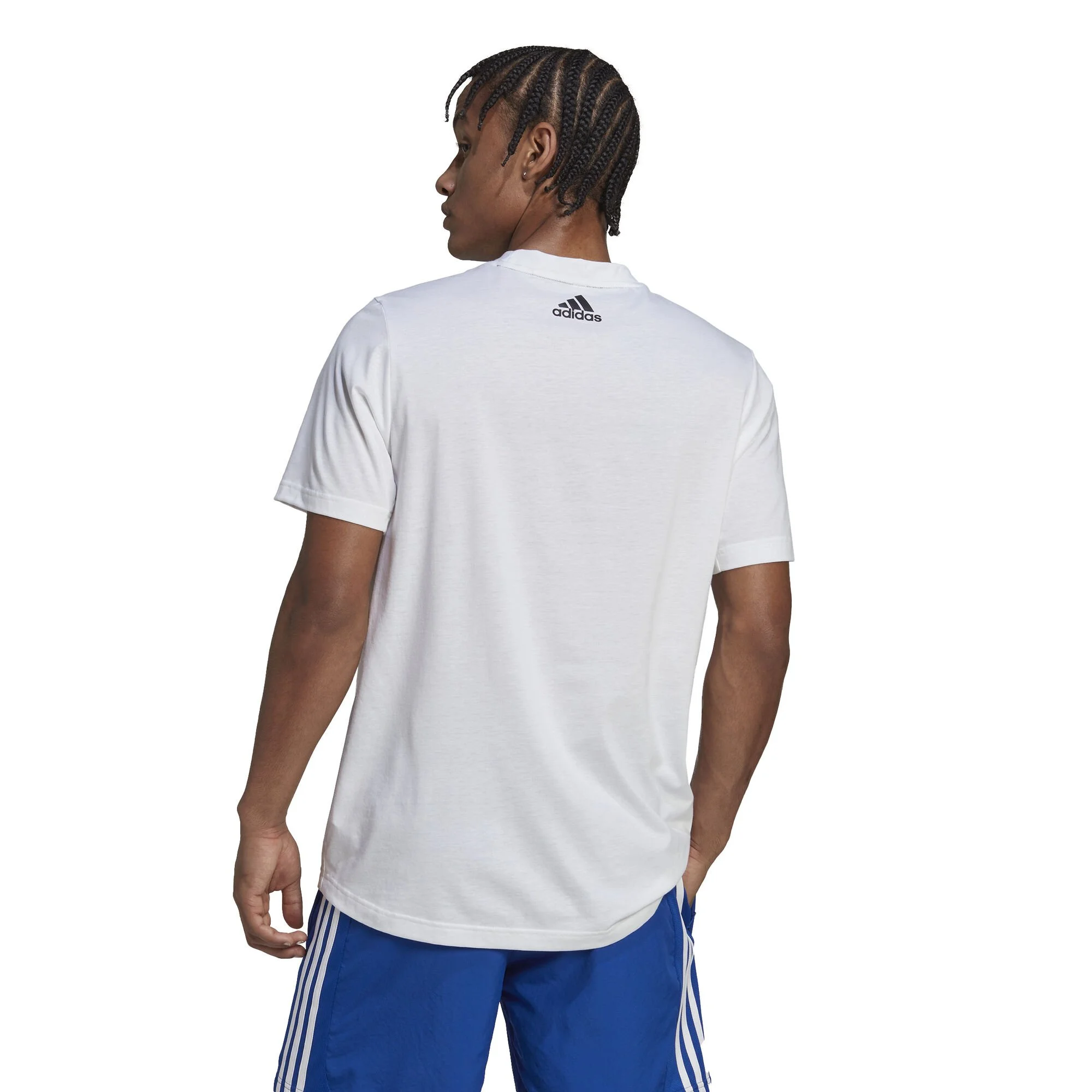 ADIDAS Workout Linear Maglietta Uomini - Bianco 3 ADIDAS Workout Linear Maglietta Uomini - Bianco - immagine 3