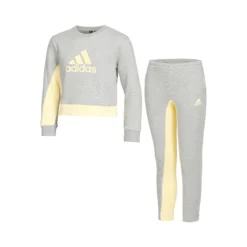 ADIDAS Badge Of Sport Cotton Tuta Da Allenamento Ragazze - Grigio
