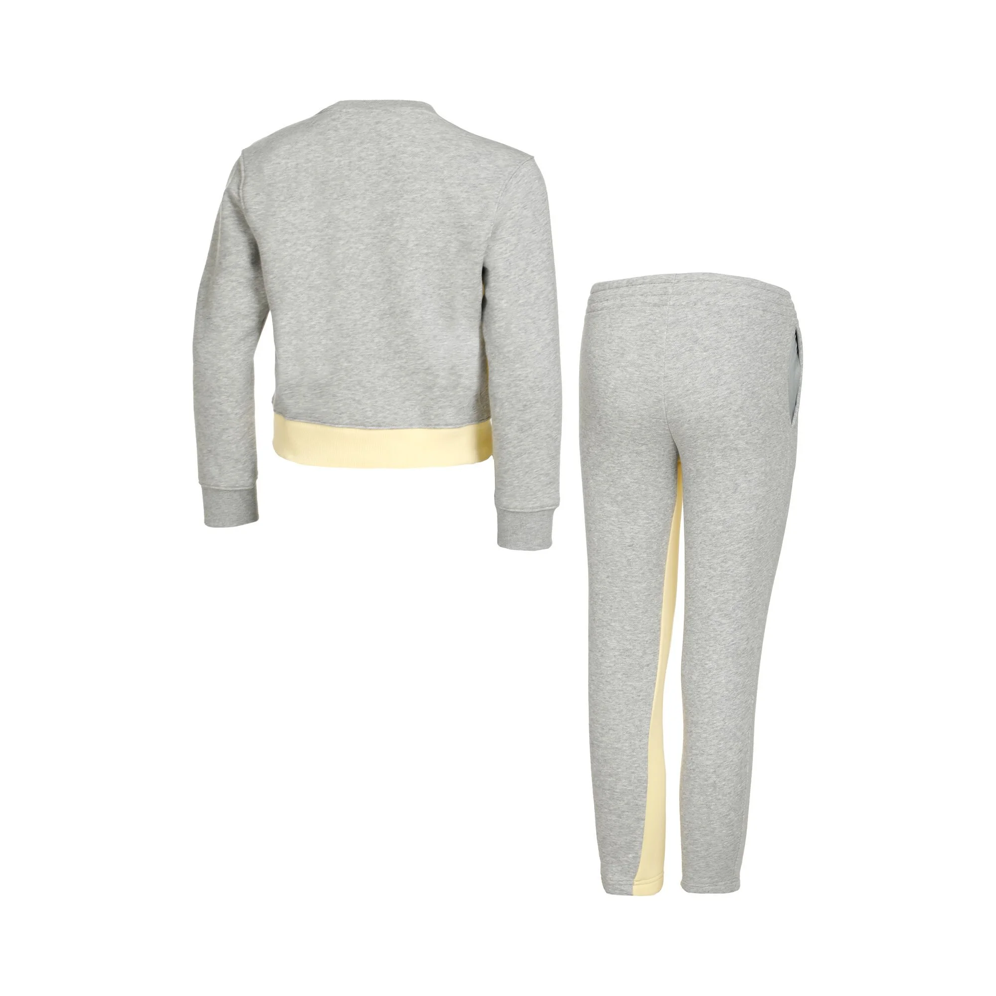 ADIDAS Badge Of Sport Cotton Tuta Da Allenamento Ragazze - Grigio 2 ADIDAS Badge Of Sport Cotton Tuta Da Allenamento Ragazze - Grigio - immagine 2