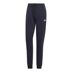 ADIDAS Essentials Linear French Terry Cuffed Pantalone Da Allenamento Donna - Blu Scuro, Bianco