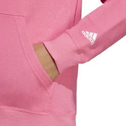 ADIDAS Essentials Linear Felpa Con Cappuccio Donna - Rosa, Bianco -Vendite Racchette da tennis 17766000 17