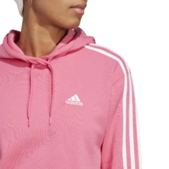 ADIDAS Essentials 3-Stripes French Terry Crop Felpa Con Cappuccio Donna - Rosa, Bianco 10 ADIDAS Essentials 3-Stripes French Terry Crop Felpa Con Cappuccio Donna - Rosa, Bianco -Vendite Racchette da tennis 17769000 16