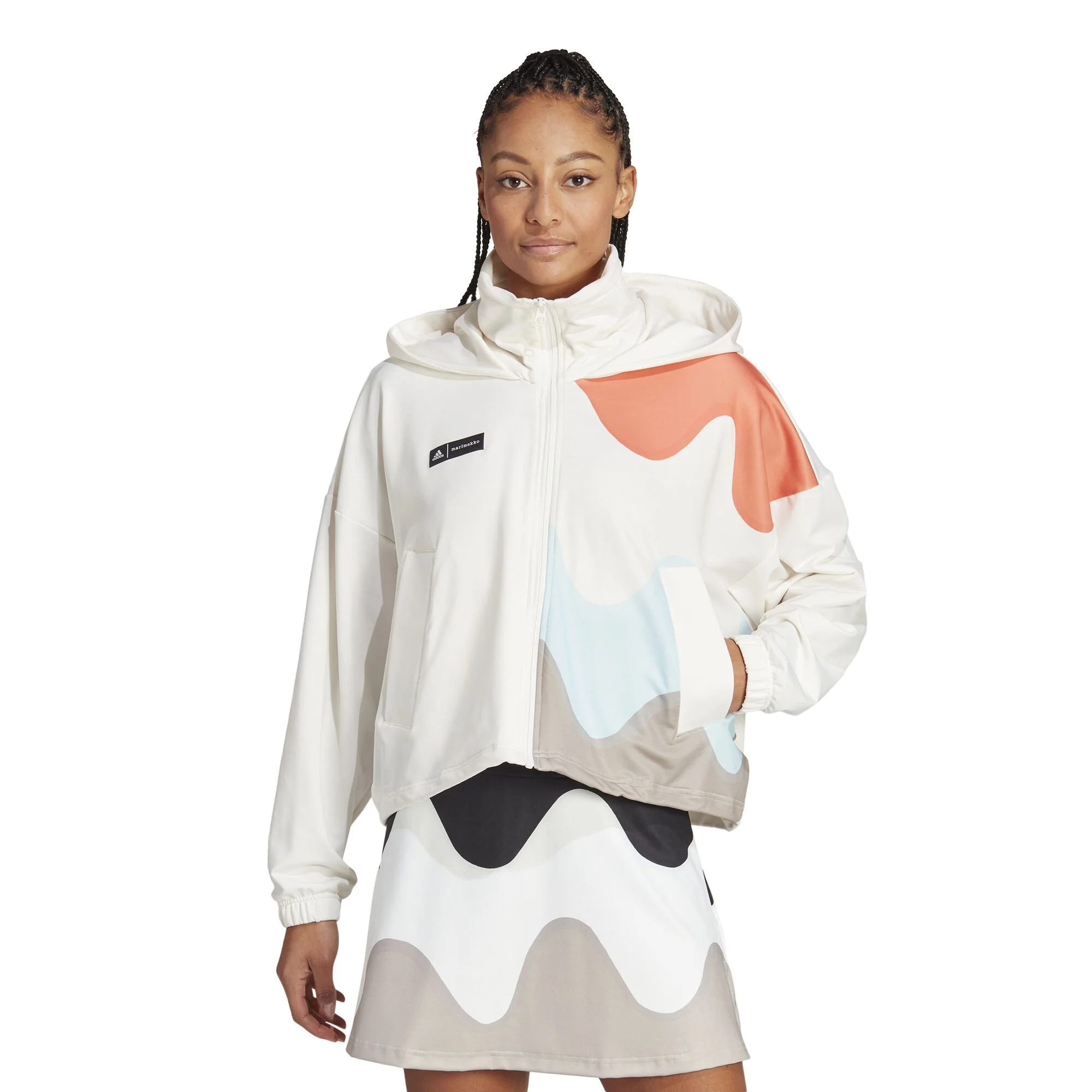 ADIDAS Marimekko Giacca Da Allenamento Donna - Bianco, Multicolore 2 ADIDAS Marimekko Giacca Da Allenamento Donna - Bianco, Multicolore - immagine 2