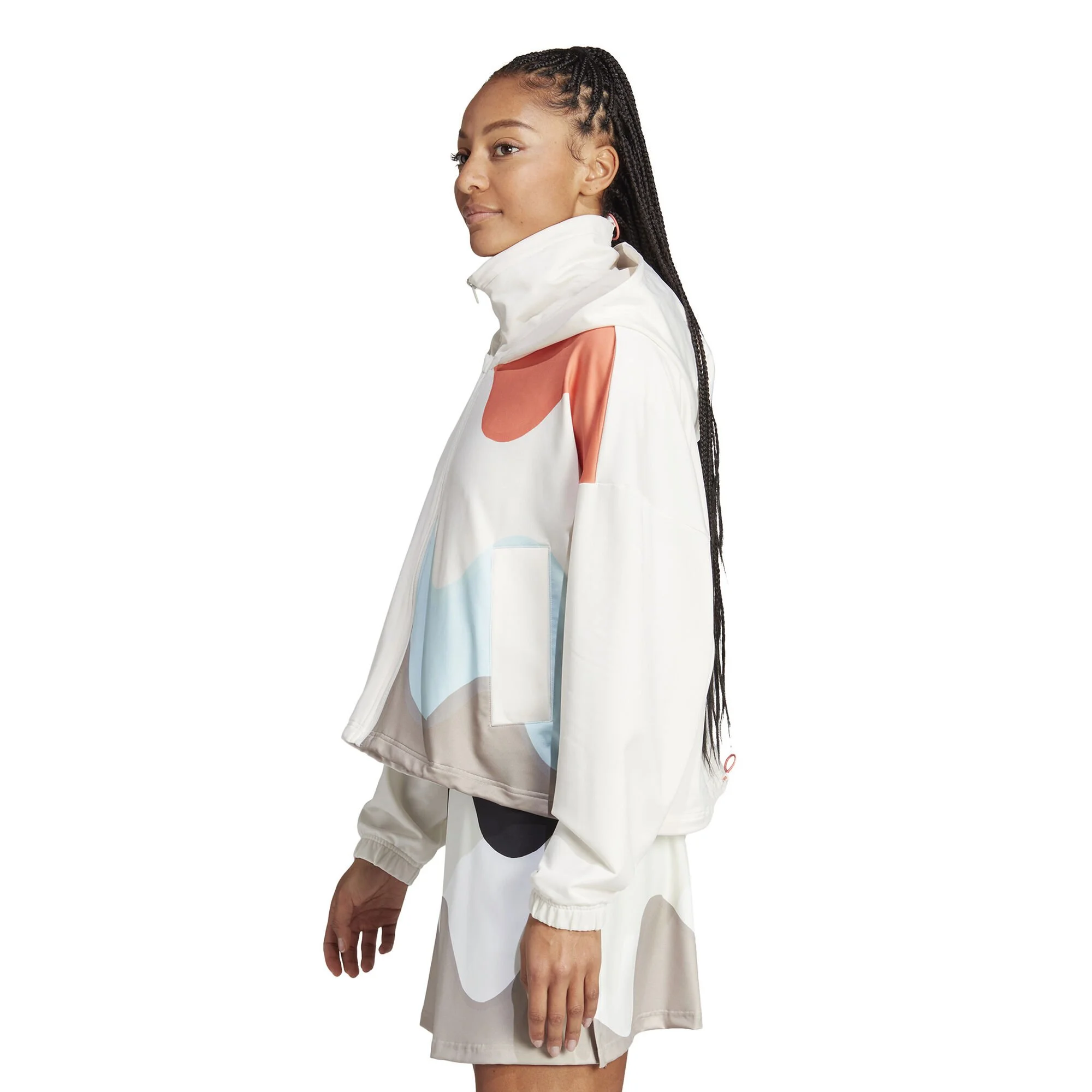 ADIDAS Marimekko Giacca Da Allenamento Donna - Bianco, Multicolore 4 ADIDAS Marimekko Giacca Da Allenamento Donna - Bianco, Multicolore - immagine 4