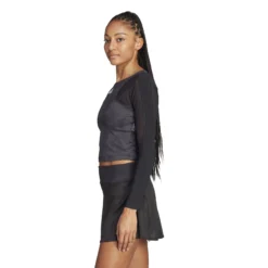 ADIDAS Paris Crop Manica Lunga Donna - Grigio Scuro, Nero -Vendite Racchette da tennis 17825000 15