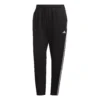 ADIDAS AEROREADY Made4Training Knit 3-Stripes Tapered Pantalone Da Allenamento Donna - Nero, Bianco