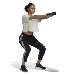 ADIDAS AEROREADY Made4Training Knit 3-Stripes Tapered Pantalone Da Allenamento Donna - Nero, Bianco -Vendite Racchette da tennis 17832000 15