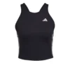 ADIDAS AEROREADY Made For Training 3-Stripes Crop Canottiera Donna - Nero, Bianco