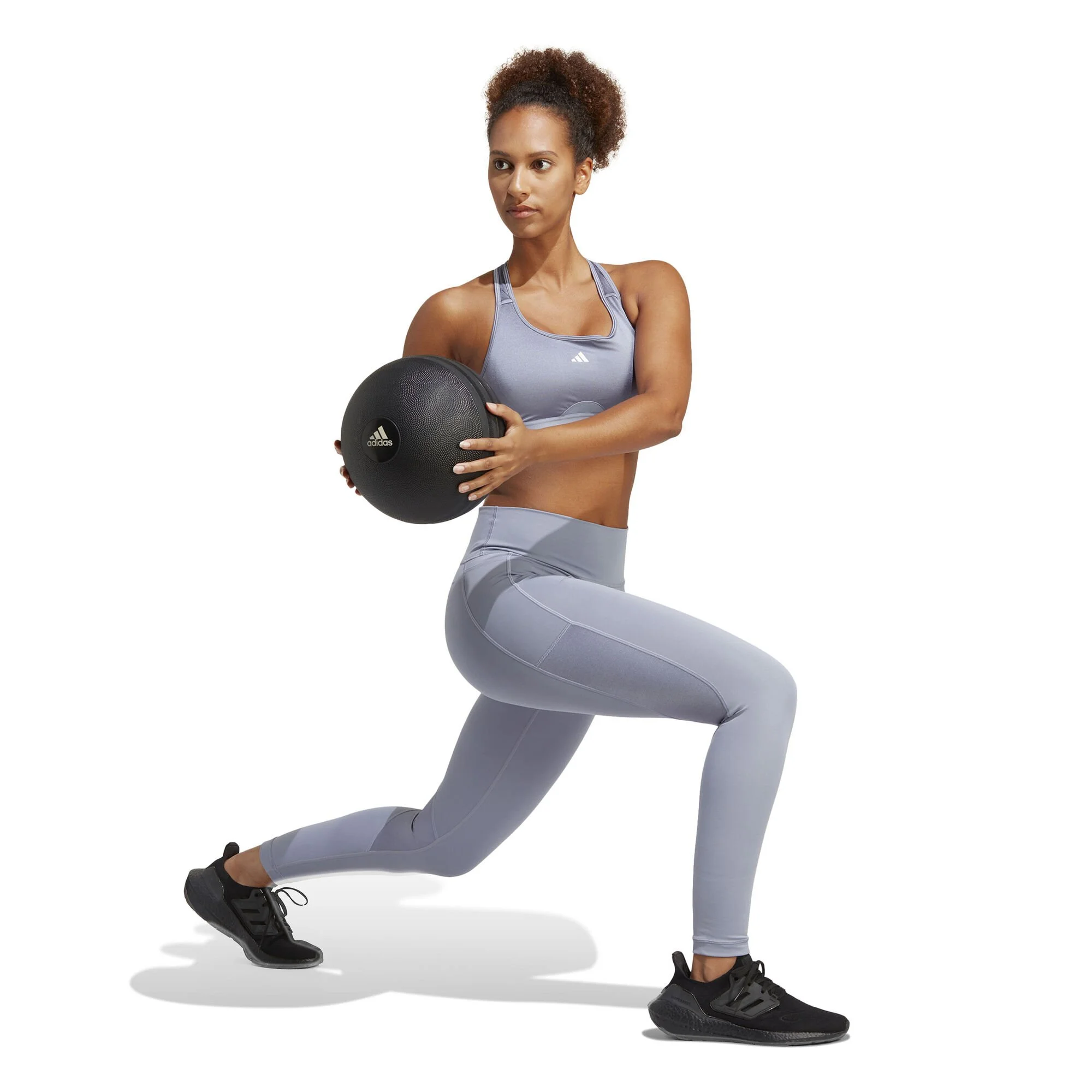 ADIDAS PowerReact Training Medium-Support Bra Reggiseni Sportivi Donna - Argento 5 ADIDAS PowerReact Training Medium-Support Bra Reggiseni Sportivi Donna - Argento - immagine 5