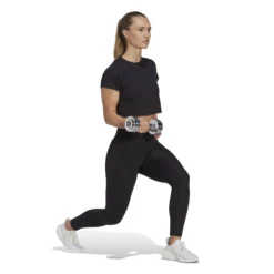 ADIDAS Essentials AEROREADY Train 3 Bar Logo Crop Maglietta Donna - Nero -Vendite Racchette da tennis 17844000 15