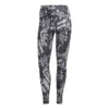 ADIDAS Essentials Train Printed High-Waisted Calzamaglia Donna - Grigio Scuro, Bianco