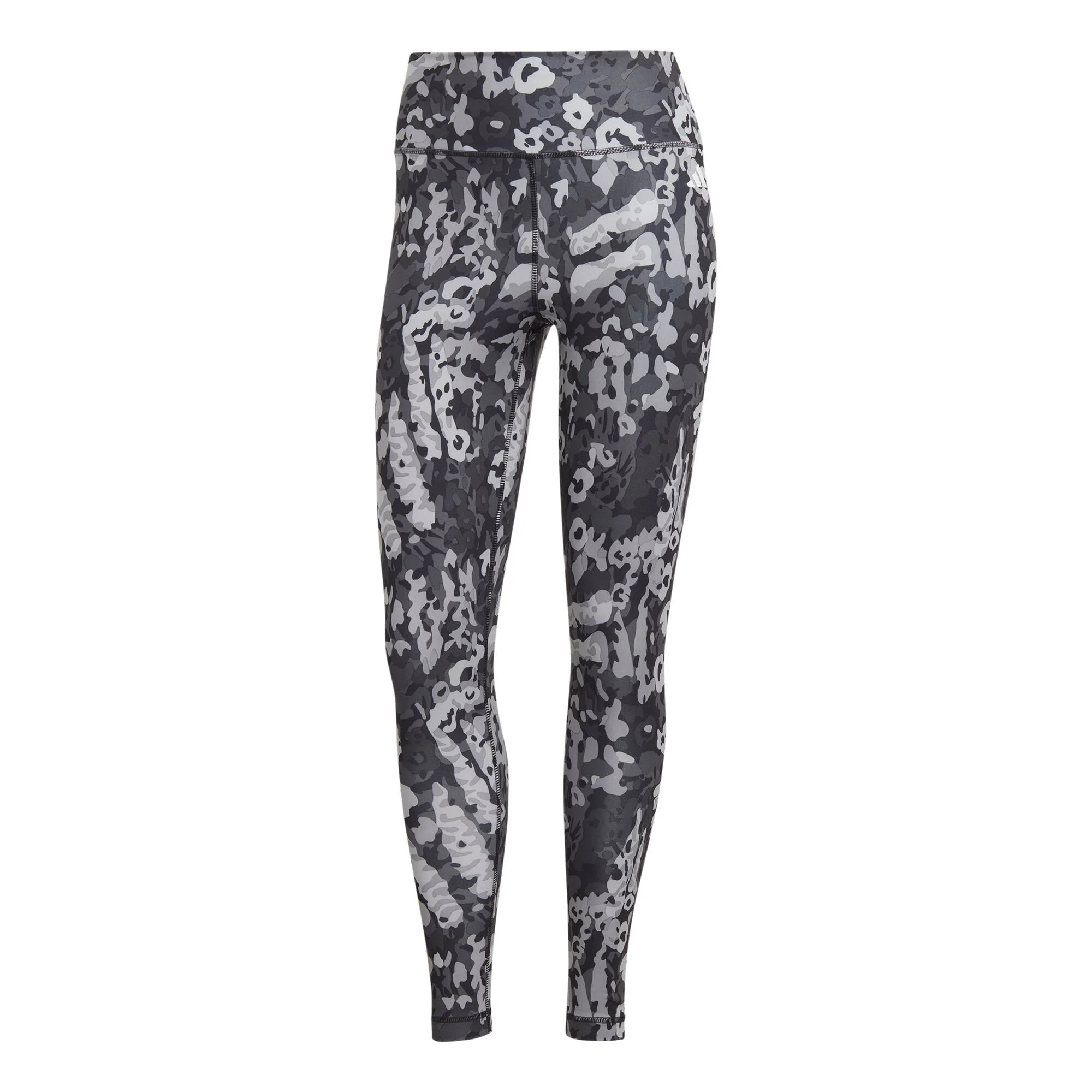ADIDAS Essentials Train Printed High-Waisted Calzamaglia Donna - Grigio Scuro, Bianco 1 ADIDAS Essentials Train Printed High-Waisted Calzamaglia Donna - Grigio Scuro, Bianco
