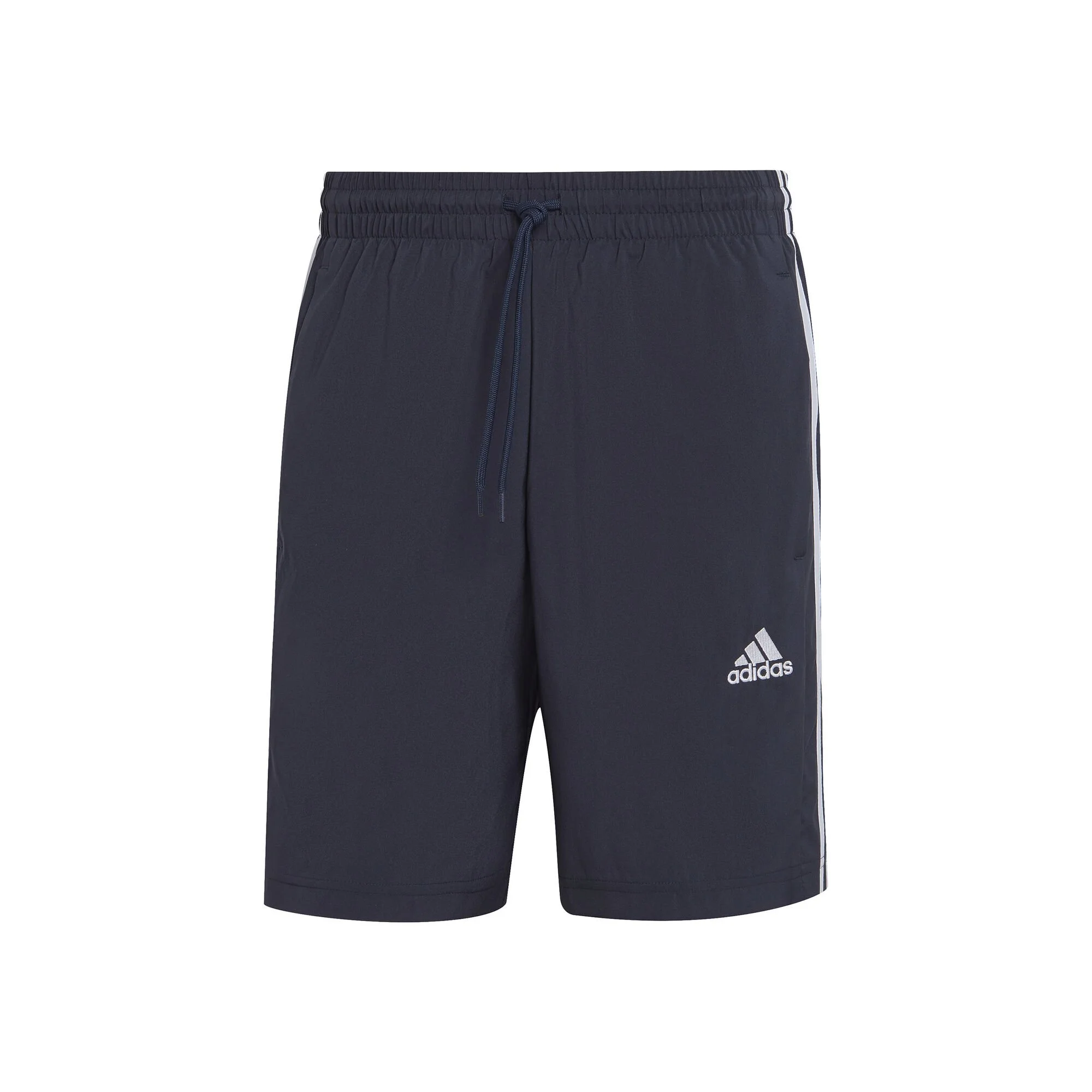 ADIDAS Essentials AEROREADY Chelsea 3-Stripes Pantaloncini Uomini - Blu Scuro, Bianco 1 ADIDAS Essentials AEROREADY Chelsea 3-Stripes Pantaloncini Uomini - Blu Scuro, Bianco