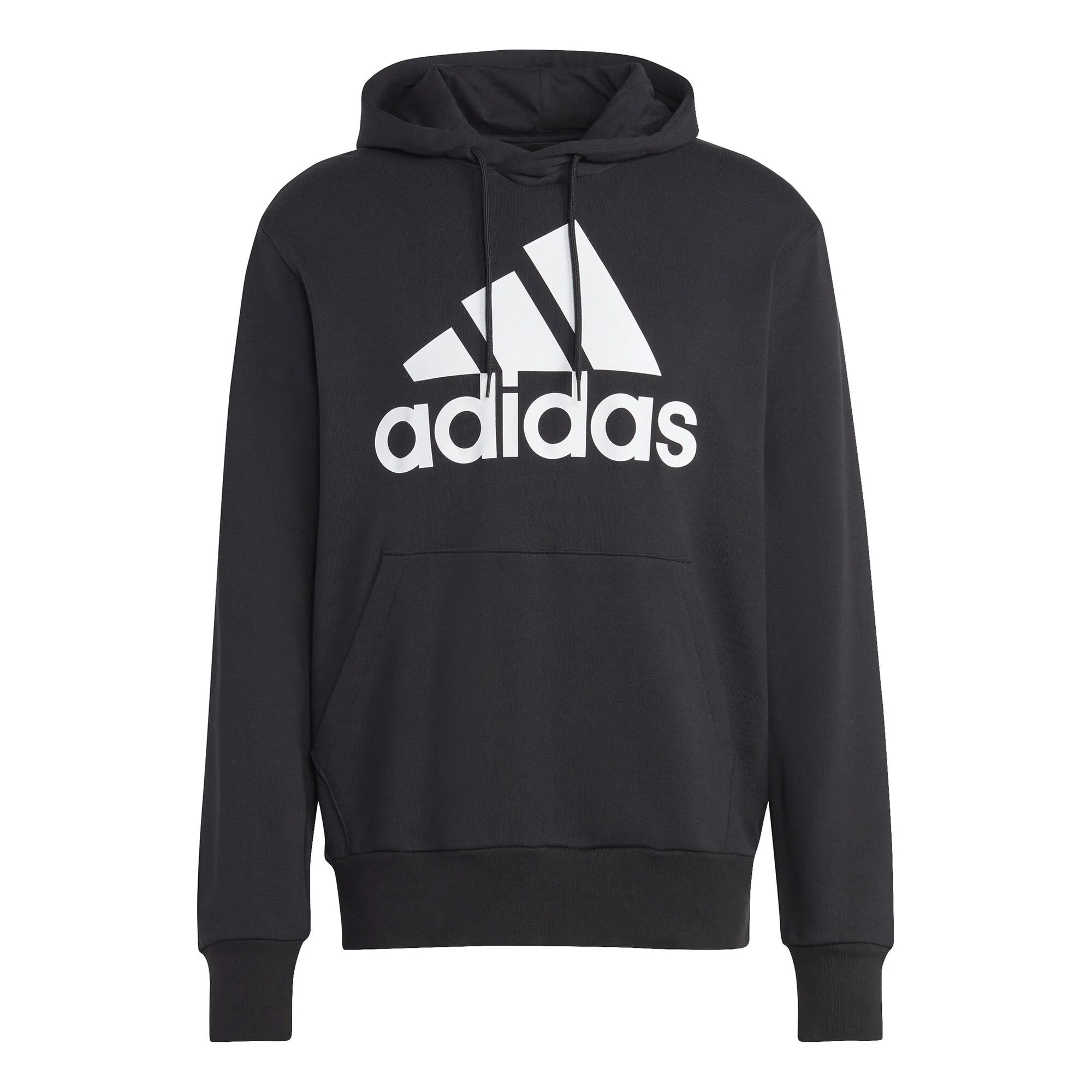 ADIDAS Essentials French Terry Big Logo Felpa Con Cappuccio Uomini - Nero, Bianco 1 ADIDAS Essentials French Terry Big Logo Felpa Con Cappuccio Uomini - Nero, Bianco
