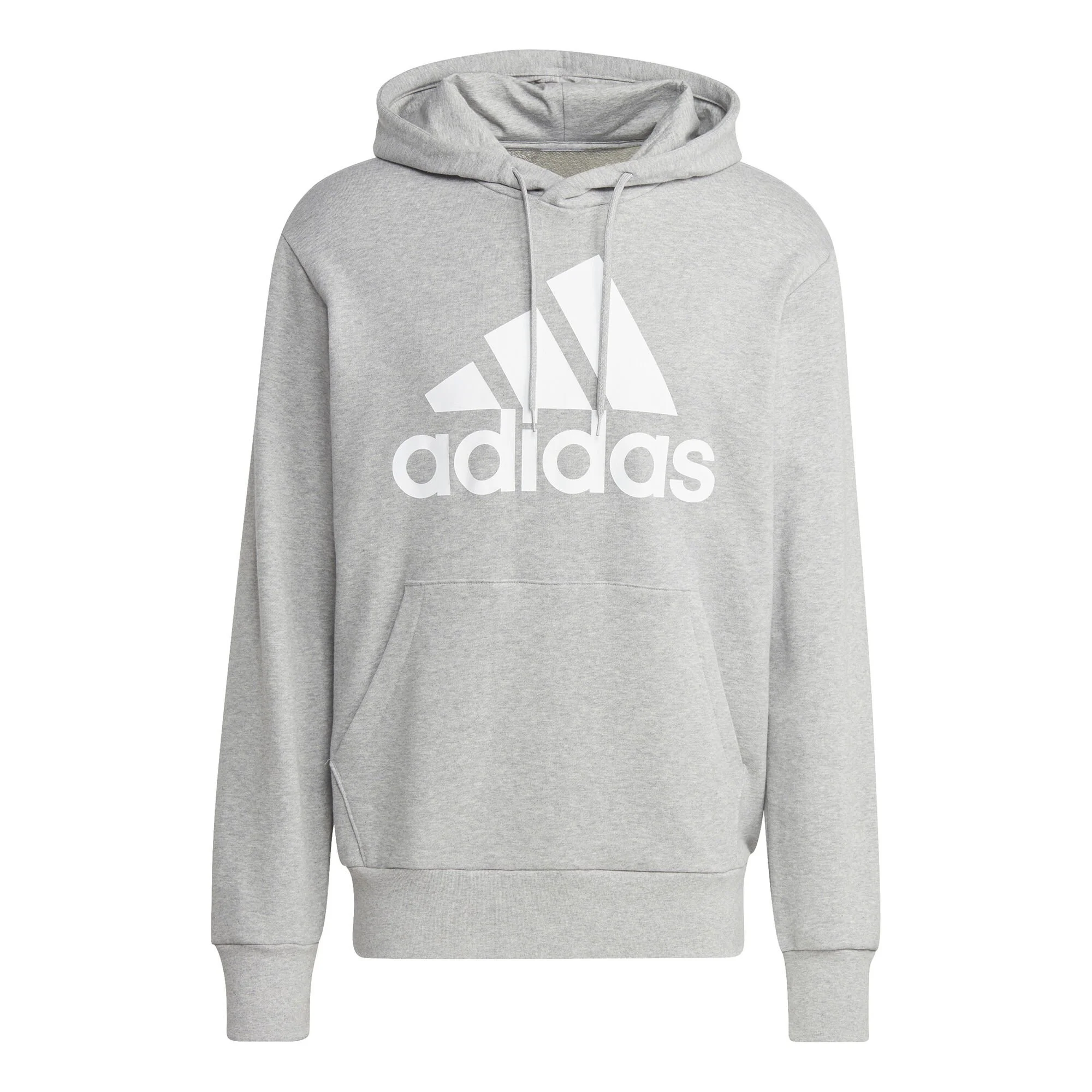 ADIDAS Essentials French Terry Big Logo Felpa Con Cappuccio Uomini - Grigio Chiaro, Bianco 1 ADIDAS Essentials French Terry Big Logo Felpa Con Cappuccio Uomini - Grigio Chiaro, Bianco