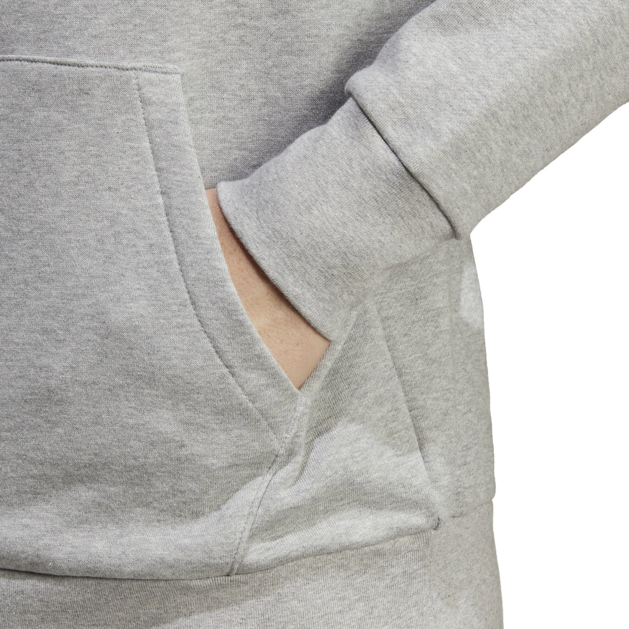 ADIDAS Essentials French Terry Big Logo Felpa Con Cappuccio Uomini - Grigio Chiaro, Bianco 6 ADIDAS Essentials French Terry Big Logo Felpa Con Cappuccio Uomini - Grigio Chiaro, Bianco - immagine 6