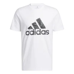 ADIDAS Camo Short Sleeve Maglietta Uomini - Bianco, Grigio