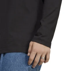 ADIDAS Essentials Long-Sleeve Top Manica Lunga Uomini - Nero, Bianco -Vendite Racchette da tennis 17910000 18