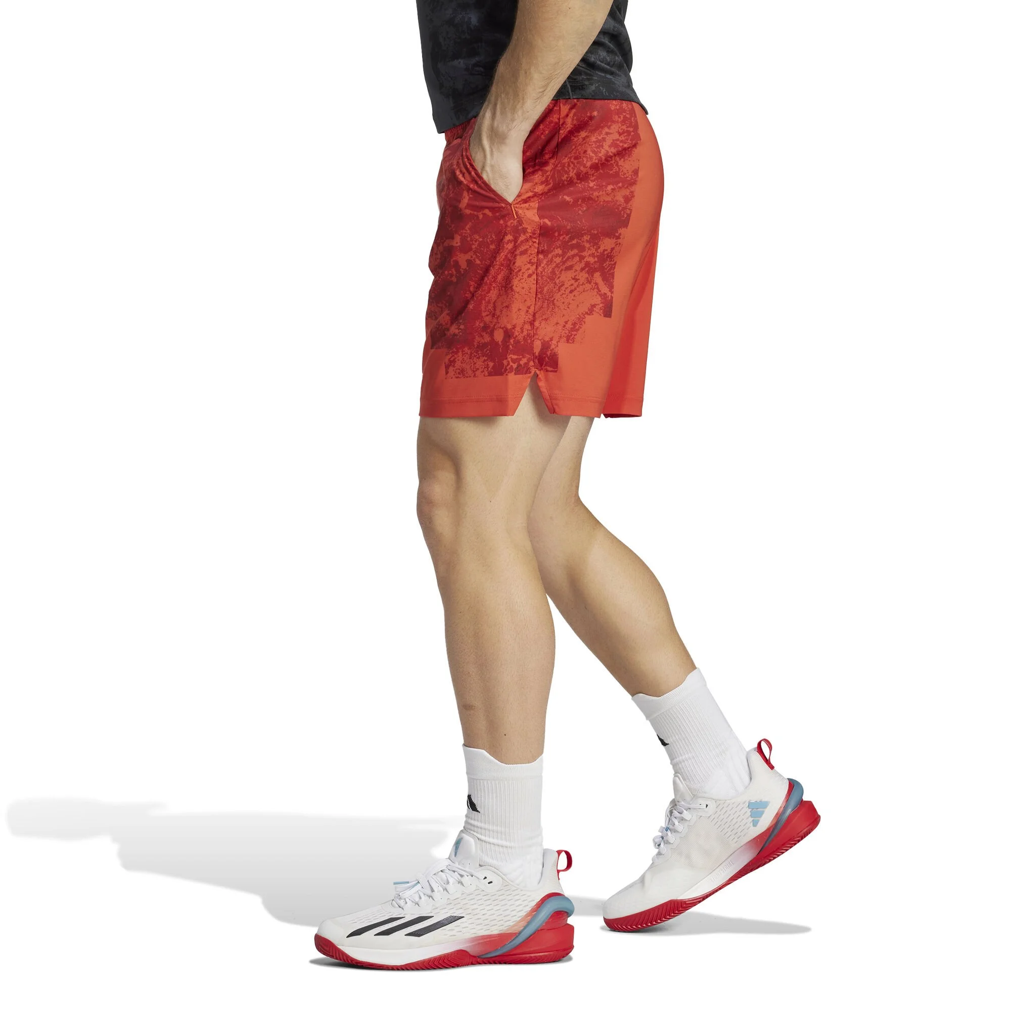 ADIDAS Paris Ergo Pantaloncini Uomini - Arancione, Grigio 4 ADIDAS Paris Ergo Pantaloncini Uomini - Arancione, Grigio - immagine 4