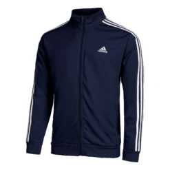 ADIDAS Sportswear Basic 3-Stripes Tricot Tuta Da Allenamento Uomini - Blu Scuro, Bianco -Vendite Racchette da tennis 18011000 10