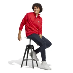 ADIDAS Small Logo Tricot Tuta Da Allenamento Uomini - Rosso, Blu Scuro -Vendite Racchette da tennis 18017000 13