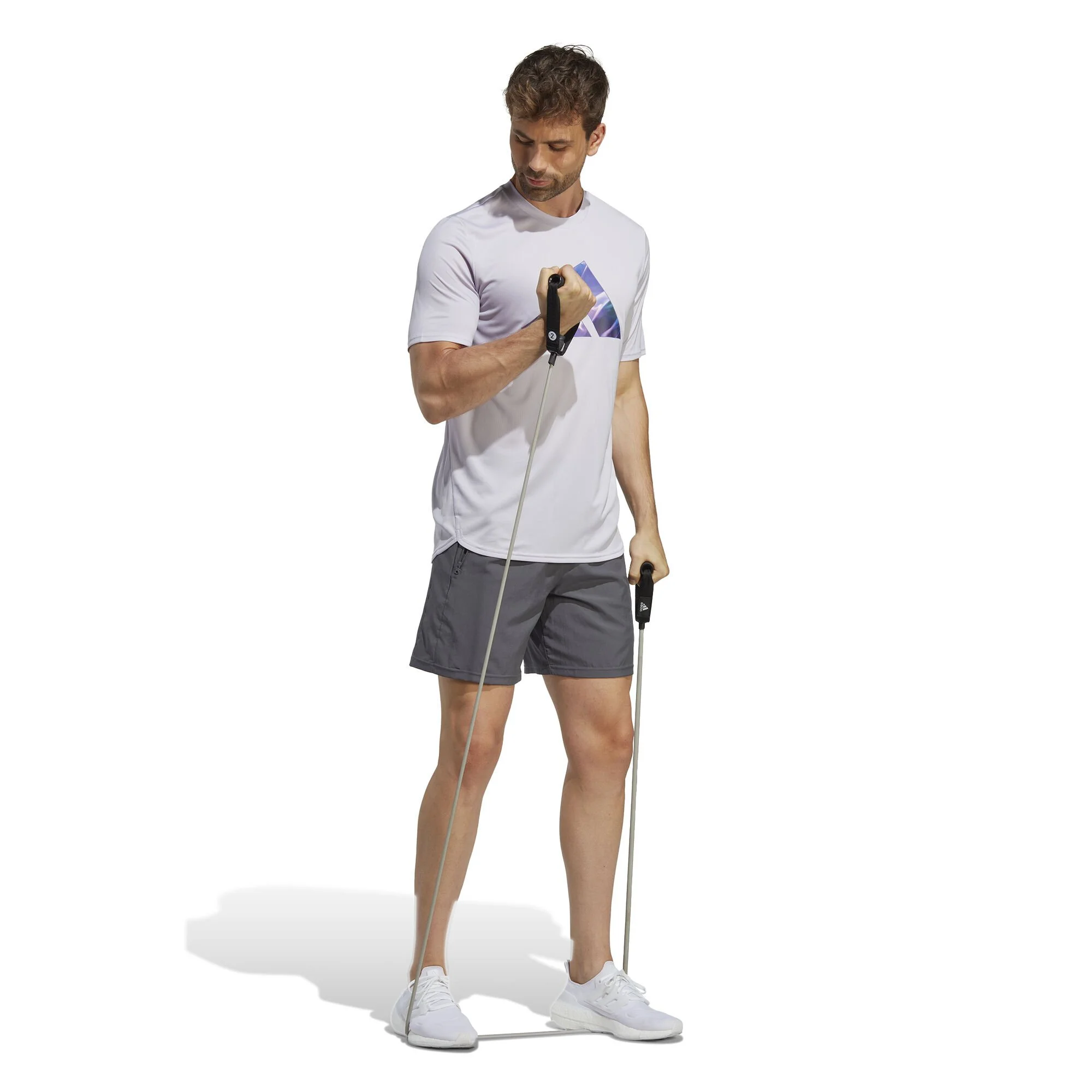 ADIDAS Designed For Movement HIIT Training Maglietta Uomini - Bianco, Lilla 4 ADIDAS Designed For Movement HIIT Training Maglietta Uomini - Bianco, Lilla - immagine 4