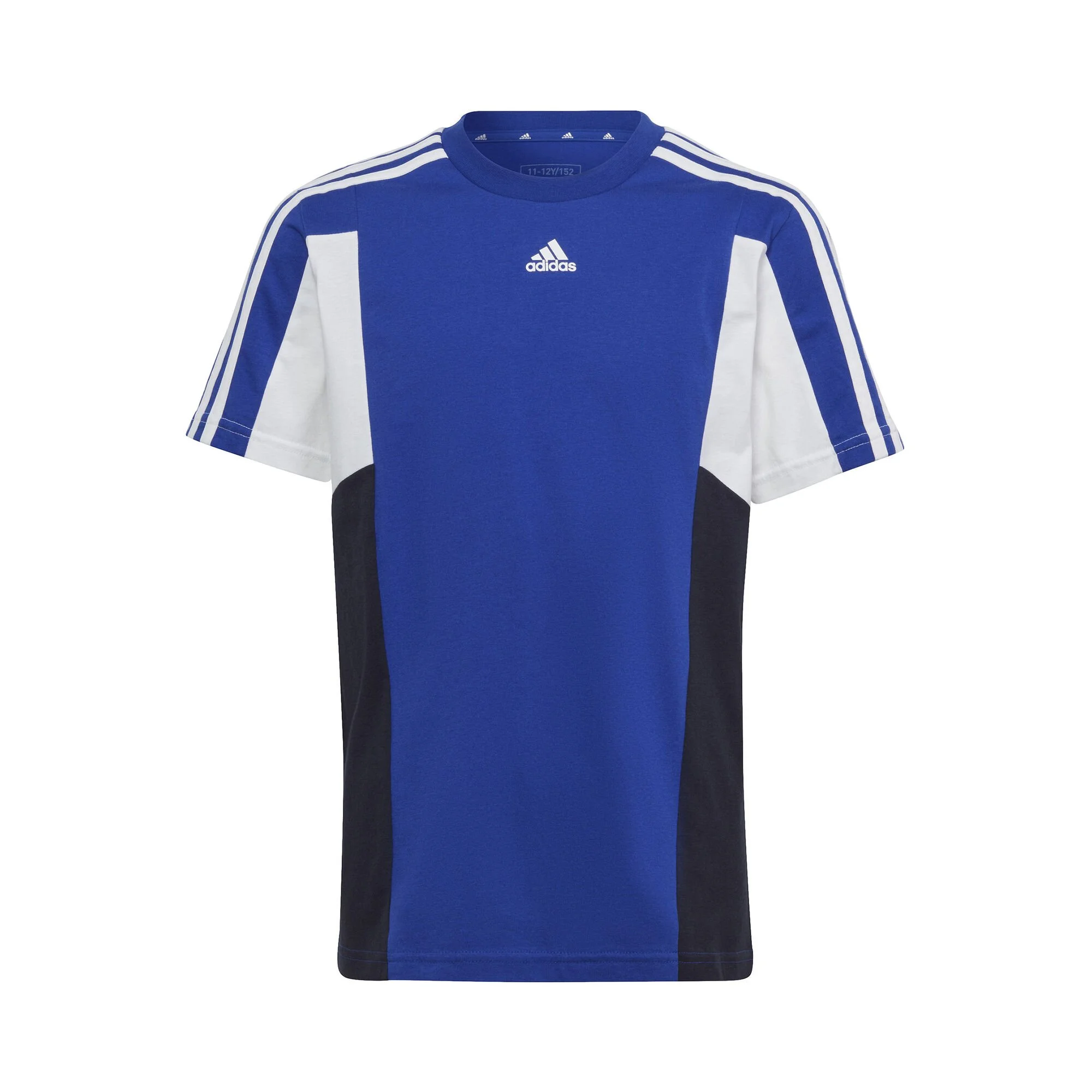 ADIDAS Colorblock 3-Stripes Regular Fit Maglietta Ragazzi - Blu, Bianco 1 ADIDAS Colorblock 3-Stripes Regular Fit Maglietta Ragazzi - Blu, Bianco