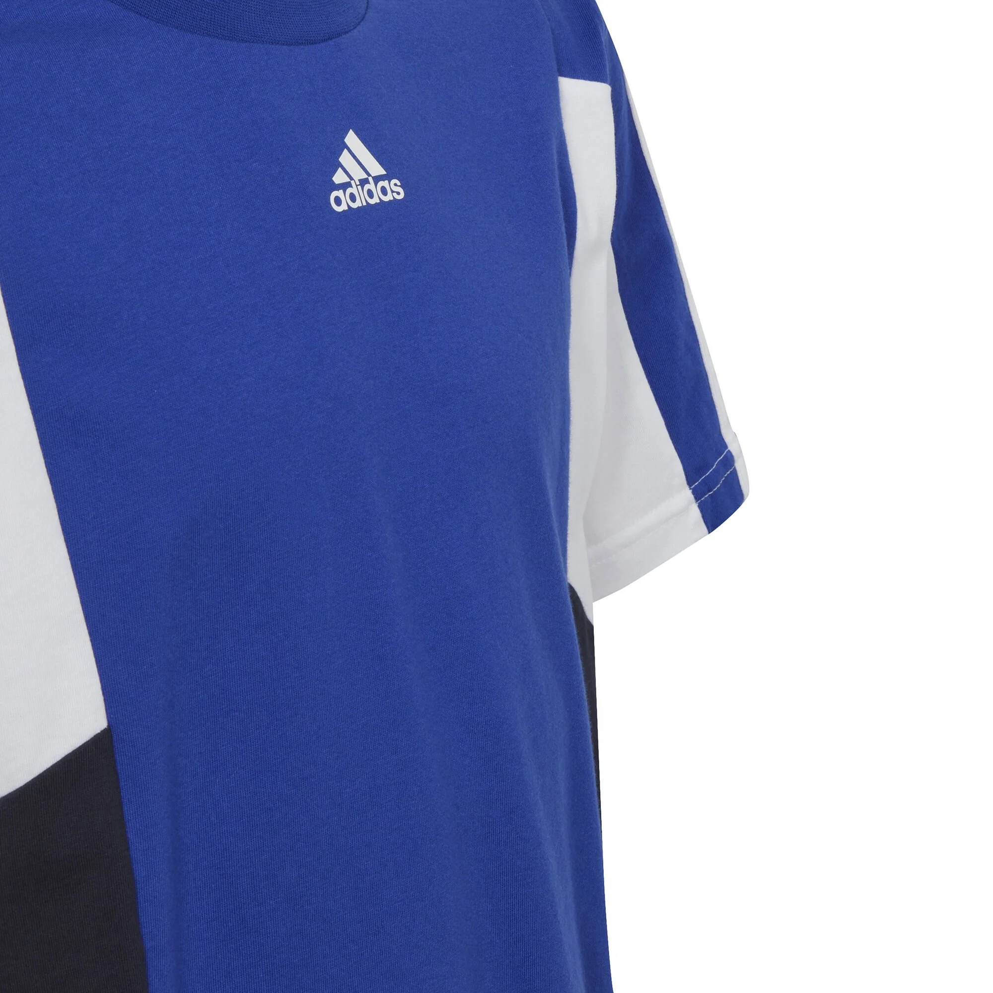 ADIDAS Colorblock 3-Stripes Regular Fit Maglietta Ragazzi - Blu, Bianco 3 ADIDAS Colorblock 3-Stripes Regular Fit Maglietta Ragazzi - Blu, Bianco - immagine 3