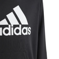 ADIDAS Big Logo Cotton Felpa Con Cappuccio Ragazzi - Nero, Bianco -Vendite Racchette da tennis 18053000 10