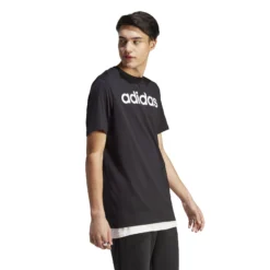 ADIDAS LIN Singel Jersey Maglietta Uomini - Nero, Bianco -Vendite Racchette da tennis 18347000 15