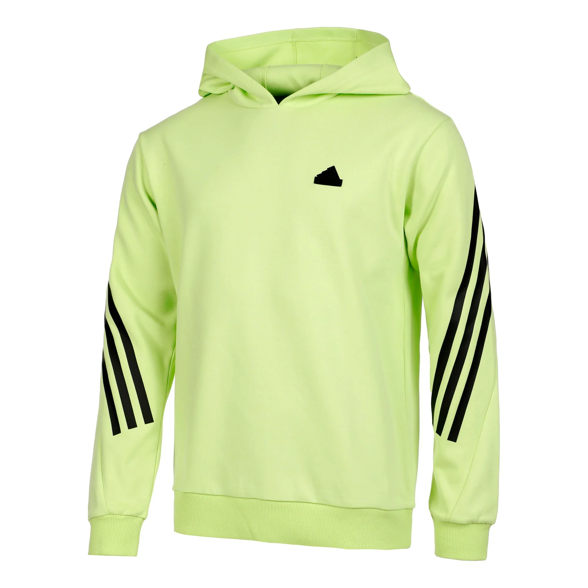 ADIDAS Future Icon 3 Stripes Felpa Con Cappuccio Uomini - Lime, Nero 1 ADIDAS Future Icon 3 Stripes Felpa Con Cappuccio Uomini - Lime, Nero