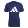 ADIDAS Training Essential Feel Ready Logo Maglietta Uomini - Blu Scuro, Bianco