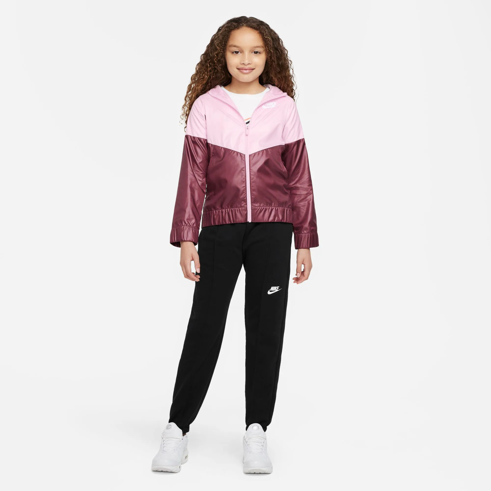 Nike Sportswear Windrunner Giacca Da Allenamento Ragazze - Rosso Scuro, Rosa 8 Nike Sportswear Windrunner Giacca Da Allenamento Ragazze - Rosso Scuro, Rosa - immagine 8