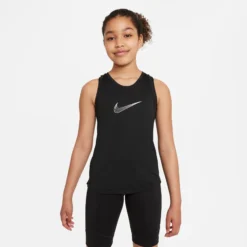 Nike Dri-Fit One GX Canottiera Ragazze - Nero -Vendite Racchette da tennis 55682000 10