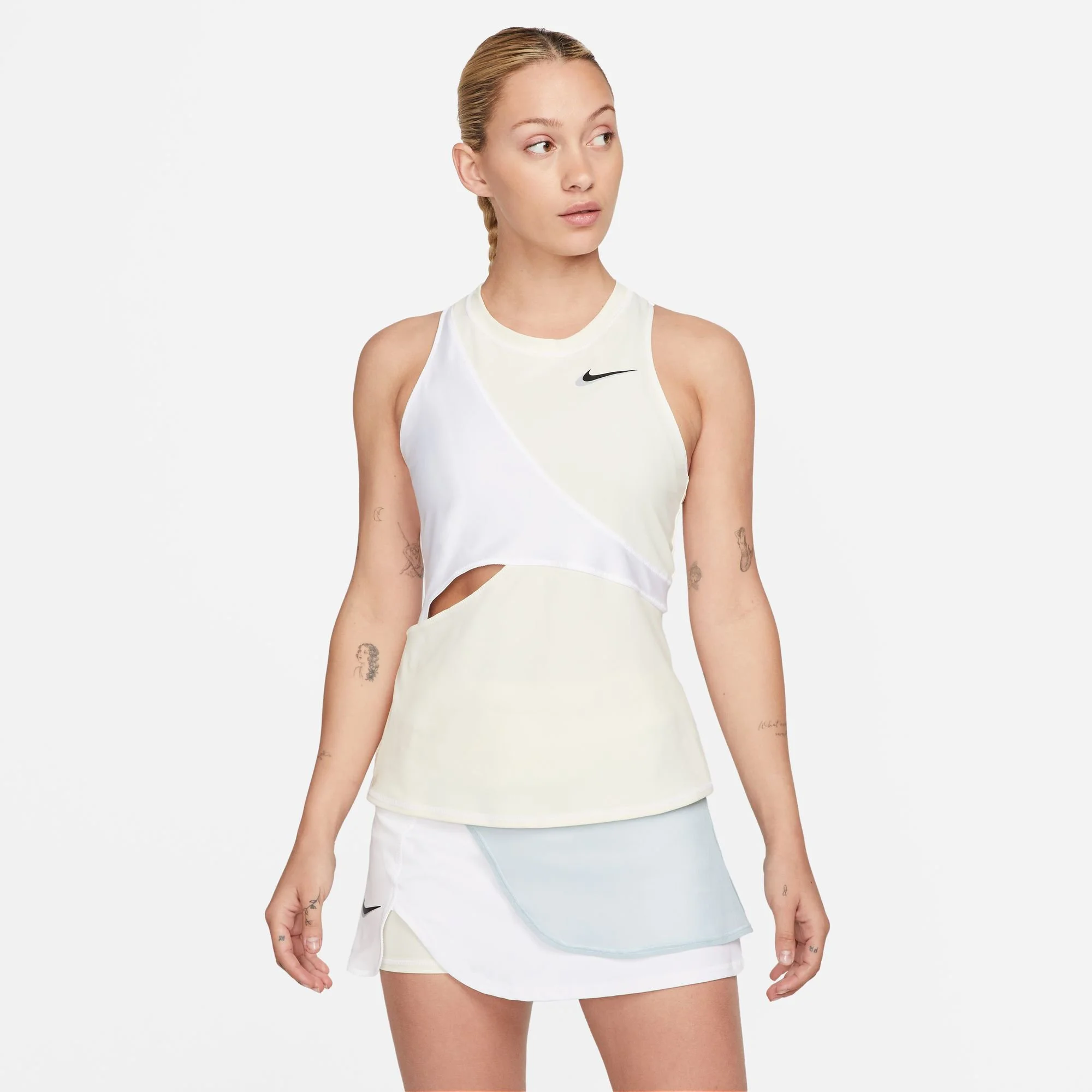 Nike Court Dri-Fit Slam NT PS Canottiera Donna - Crema, Bianco 4 Nike Court Dri-Fit Slam NT PS Canottiera Donna - Crema, Bianco - immagine 4