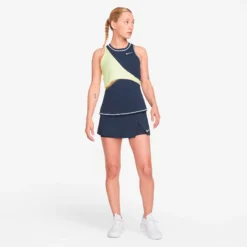 Nike Court Victory Dri-Fit Straight Gonna Donna - Blu Scuro -Vendite Racchette da tennis 55844000 15