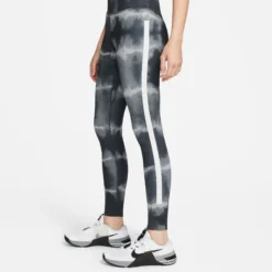 Nike Dri-Fit One Luxe Mid-Rise All Over Print Calzamaglia Donna - Nero, Grigio -Vendite Racchette da tennis 55882000 17