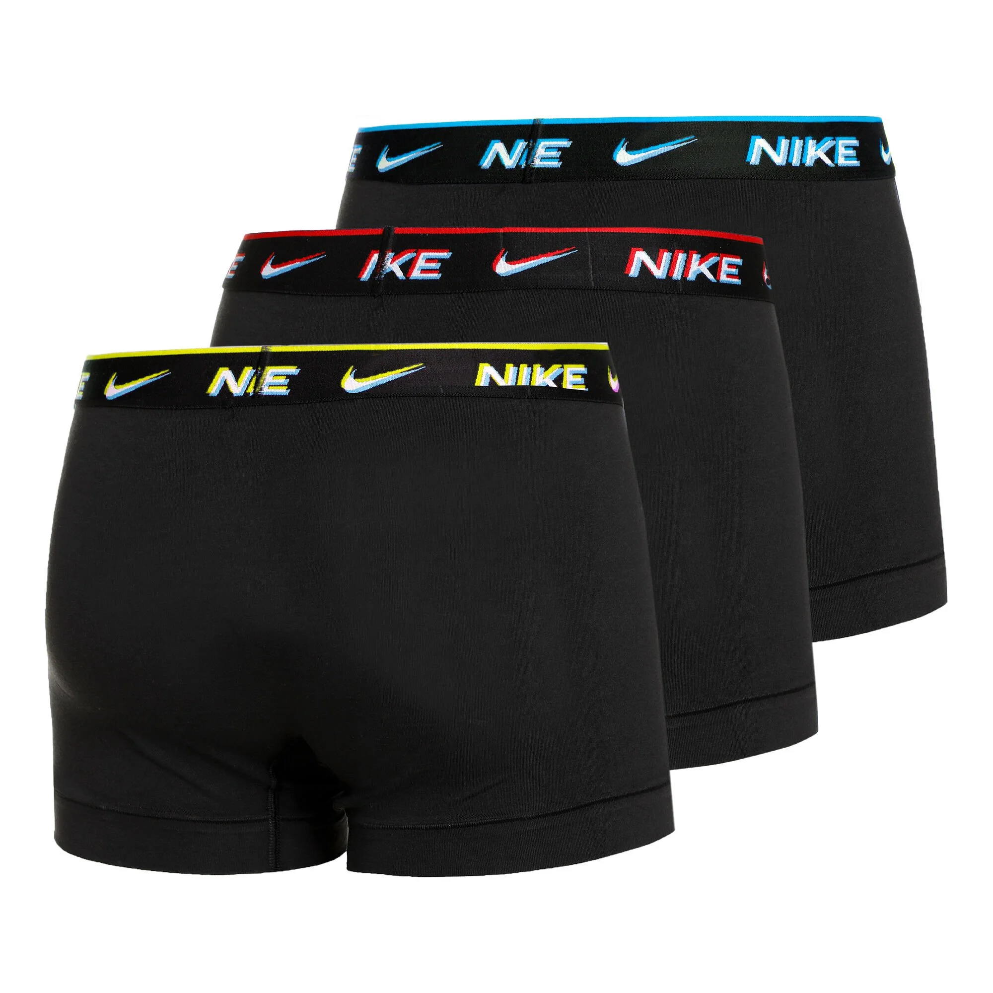 Nike Everyday Cotton Stretch Trunk Boxer Confezione Da 3 Uomini - Nero, Multicolore 2 Nike Everyday Cotton Stretch Trunk Boxer Confezione Da 3 Uomini - Nero, Multicolore - immagine 2