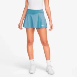 Nike Dri-Fit Court Flouncy Gonna Donna - Color Petrolio -Vendite Racchette da tennis 56610000 13