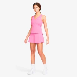 Nike Dri-Fit Court Flouncy Gonna Donna - Rosa -Vendite Racchette da tennis 56611000 19