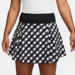 Nike Dri-Fit Club Regular Printed Gonna Donna - Nero, Bianco -Vendite Racchette da tennis 56639000 13