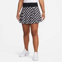 Nike Dri-Fit Club Regular Printed Gonna Donna - Nero, Bianco -Vendite Racchette da tennis 56639000 15