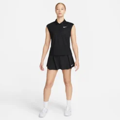 Nike Dri-Fit Club Short Gonna Donna - Nero -Vendite Racchette da tennis 56645000 16