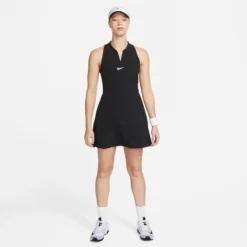 Nike Dri-Fit Club Abito Donna - Nero -Vendite Racchette da tennis 56650000 13