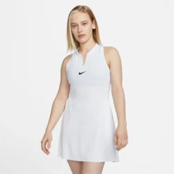 Nike Dri-Fit Club Abito Donna - Bianco -Vendite Racchette da tennis 56651000 13