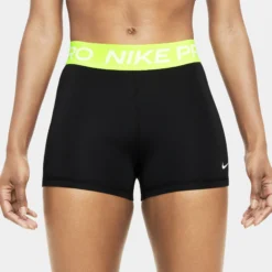 Nike Performance 365 3in Pantaloncino Attillato Donna - Nero, Giallo Neon -Vendite Racchette da tennis 56669000 13