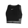Nike Dri-Fit Performance Cropped Canottiera Donna - Nero, Grigio